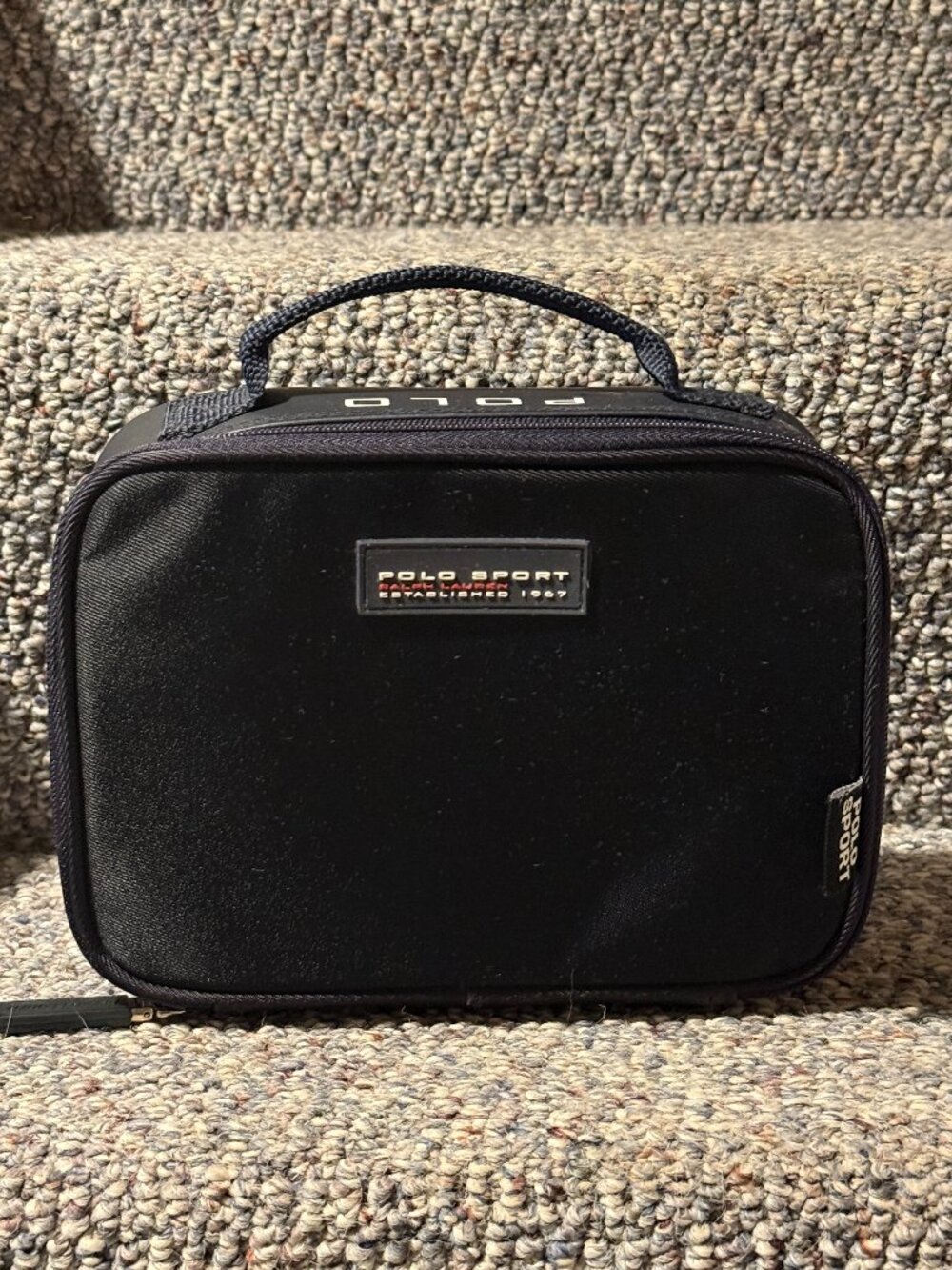 Vintage Ralph Lauren Polo Sport 90s Shave Toiletry Spell Out Travel Bag